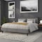 Flash Furniture Melbourne Metal Upholstered King Size Headboard in Dark Gray Fabric HG-HB1717-K-DG-GG - alternate 2